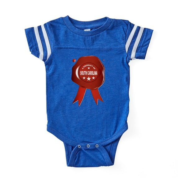 CafePress - A Product Of South Carolina - Cute Infant Baby Football Bodysuit