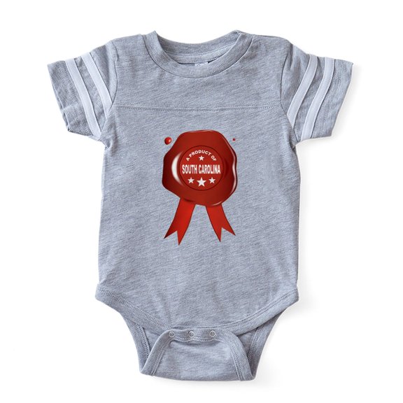 CafePress - A Product Of South Carolina - Cute Infant Baby Football Bodysuit