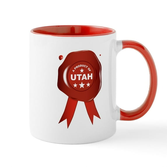 CafePress - A Product Of Utah Mugs - 11 oz Ceramic Mug - Novelty Coffee Tea Cup