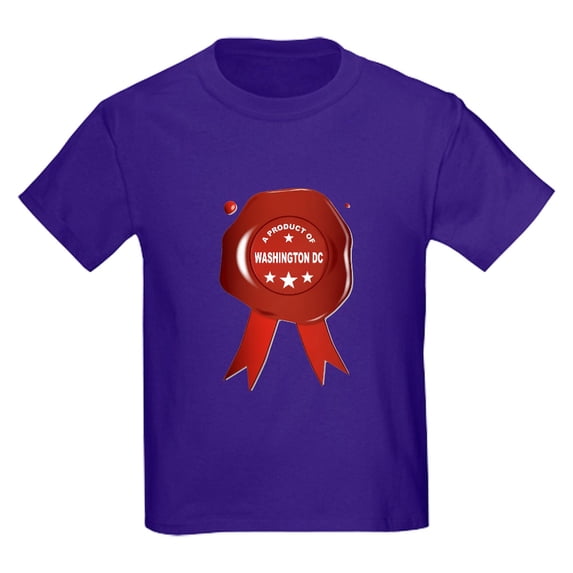 CafePress - A Product Of Washington DC T Shirt - Dark T-Shirt Kids XS-XL