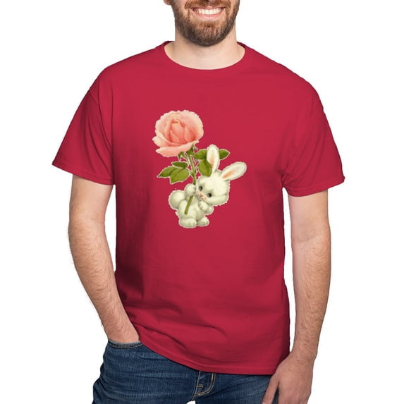 CafePress - A Rose For Easter Dark T Shirt - Men's Classic Graphic Cotton T-Shirt