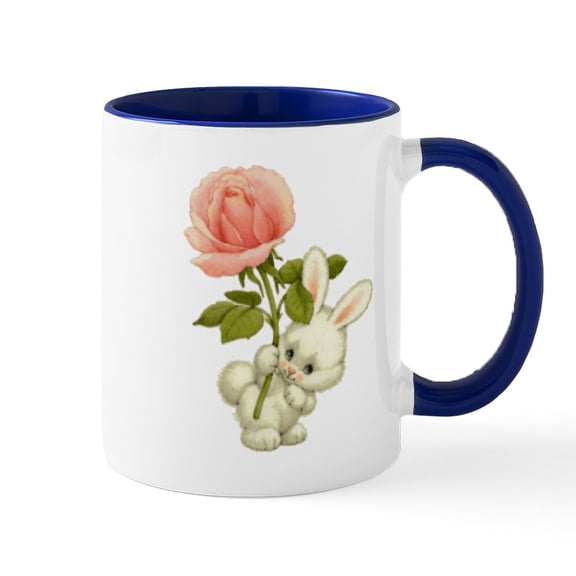 CafePress - A Rose For Easter Mug - 11 oz Ceramic Mug - Novelty Coffee Tea Cup