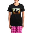 thumbnail image 1 of CafePress - A Scotty Dog Christmas Women's Dark Pajamas - Women's Short Sleeve Print T-Shirt and Pants Dark Cotton Pajama Set, 1 of 7