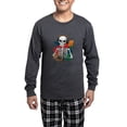 thumbnail image 1 of CafePress - A Skeletal Figure With A T Shirt Featuring - Men's Long Sleeve Charcoal Pajama Set, 1 of 7