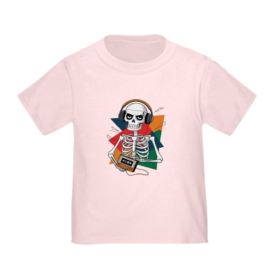 CafePress - A Skeletal Figure With A T Shirt Featuring Toddler T Shirt - Cute Toddler T-Shirt, 100% Cotton