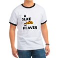 thumbnail image 1 of CafePress - A Slice Of Heaven Ringer T - 100% Cotton Ringed T-Shirt, 1 of 4