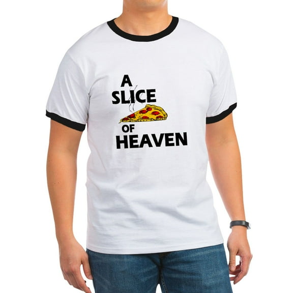 CafePress - A Slice Of Heaven Ringer T - 100% Cotton Ringed T-Shirt