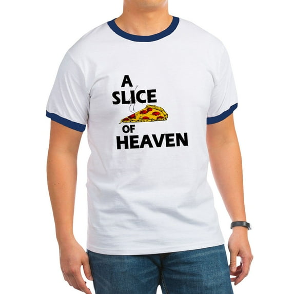 CafePress - A Slice Of Heaven Ringer T - 100% Cotton Ringed T-Shirt