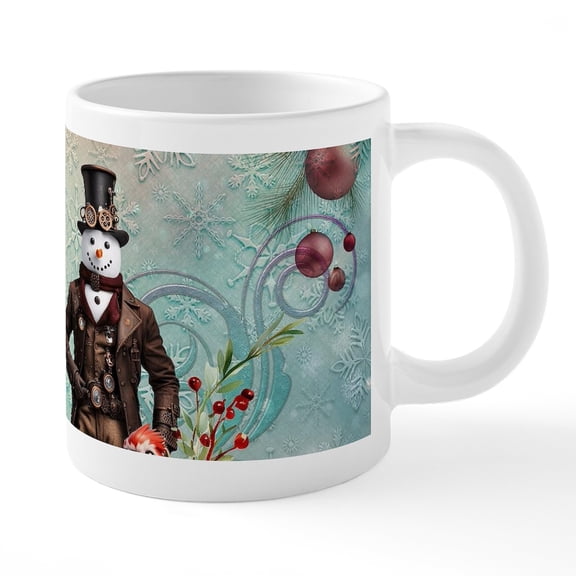 CafePress - A Steampunk Snowman Mugs - 20 Oz White Ceramic Mega Mug