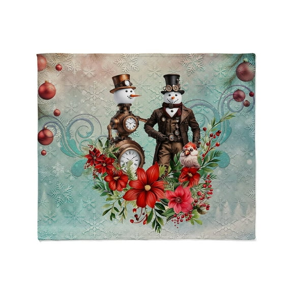 CafePress - A Steampunk Snowman - Soft Fleece Throw Blanket, 50"x60" Stadium Blanket