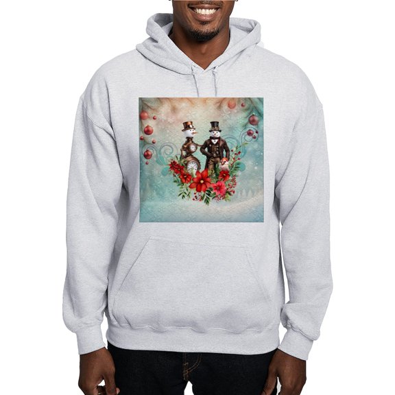 CafePress - A Steampunk Snowman Sweatshirt - Pullover Hoodie, Hooded Sweatshirt