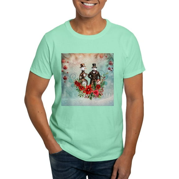 CafePress - A Steampunk Snowman T Shirt - Men's Classic Graphic Cotton T-Shirt