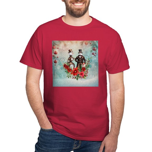 CafePress - A Steampunk Snowman T Shirt - Men's Classic Graphic Cotton T-Shirt