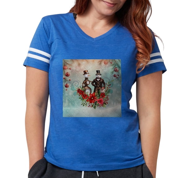 CafePress - A Steampunk Snowman T Shirt - Womens Football Shirt