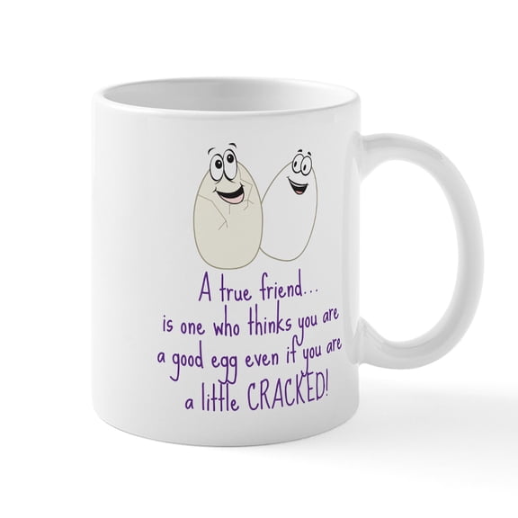 CafePress - A True Friend Mug - 11 oz Ceramic Mug - Novelty Coffee Tea Cup