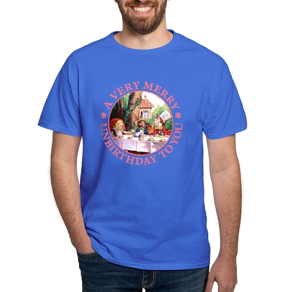 CafePress - A Very Merry Unbirthday To You Dark T Shirt - Men's Classic Graphic Cotton T-Shirt