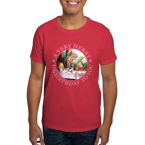 CafePress - A Very Merry Unbirthday To You Dark T Shirt - Men's Classic Graphic Cotton T-Shirt