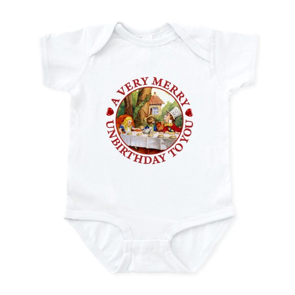 CafePress - A Very Merry Unbirthday To You Infant Bodysuit - Baby Light Bodysuit, Size Newborn - 24 Months