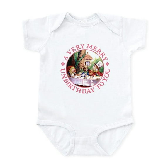 CafePress - A Very Merry Unbirthday To You Infant Bodysuit - Baby Light Bodysuit, Size Newborn - 24 Months