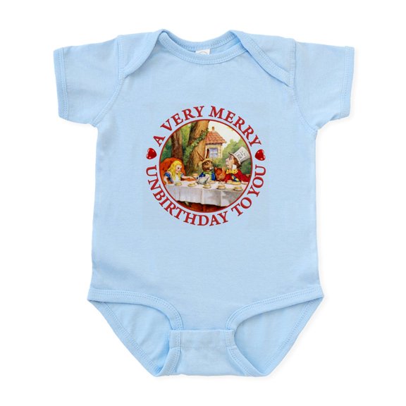 CafePress - A Very Merry Unbirthday To You Infant Bodysuit - Baby Light Bodysuit, Size Newborn - 24 Months