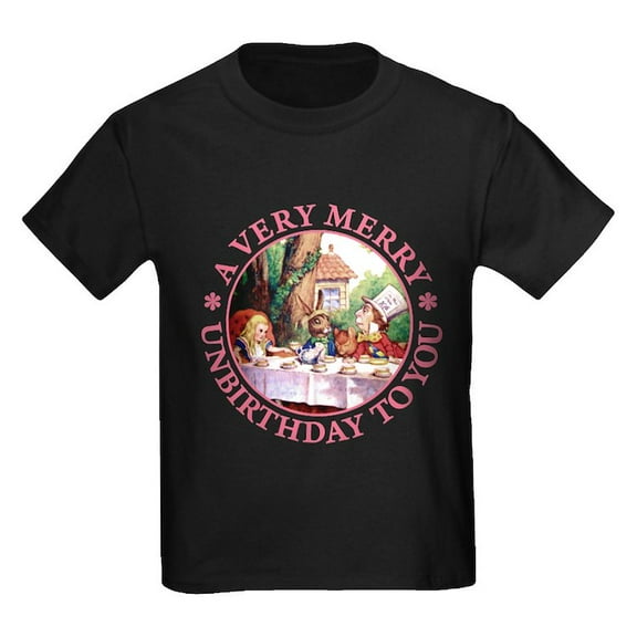 CafePress - A Very Merry Unbirthday To You Kids Dark T Shirt - Dark T-Shirt Kids XS-XL
