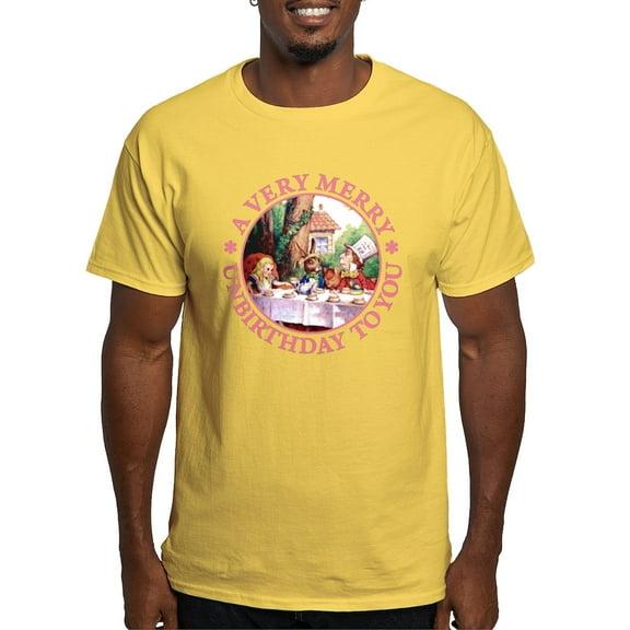 CafePress - A Very Merry Unbirthday To You Light T Shirt - Men's Classic Graphic T-Shirt