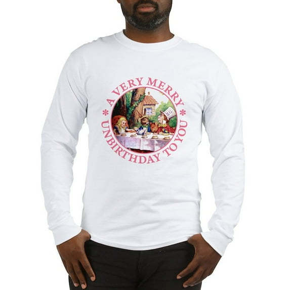 CafePress - A Very Merry Unbirthday To You Long Sleeve T Shirt - Unisex Cotton Long Sleeve T-Shirt