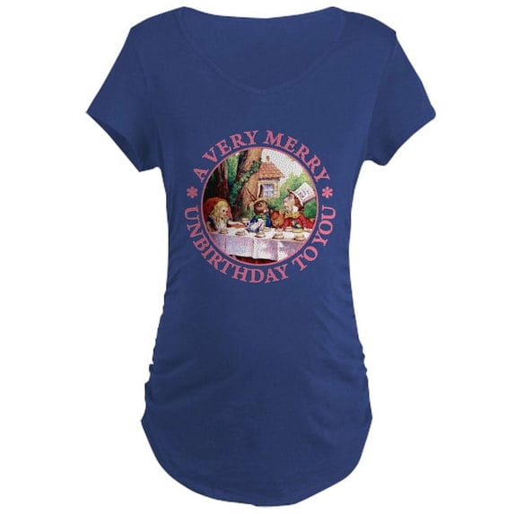 CafePress - A Very Merry Unbirthday To You Maternity Dark T Sh - Maternity Dark T-Shirt