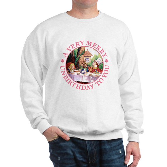 CafePress - A Very Merry Unbirthday To You Sweatshirt - Crew Neck Sweatshirt