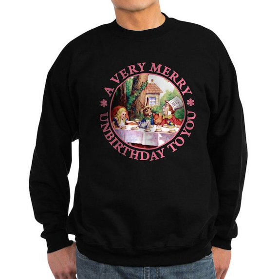 CafePress - A Very Merry Unbirthday To You Sweatshirt (Dark) - Classic Crew Neck Sweatshirt