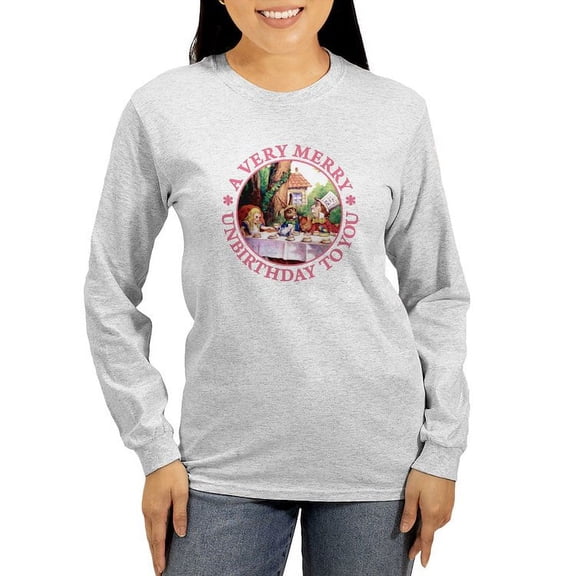 CafePress - A Very Merry Unbirthday To You Women's Long Sleeve - Women's Long Sleeve Graphic Casual T-Shirt