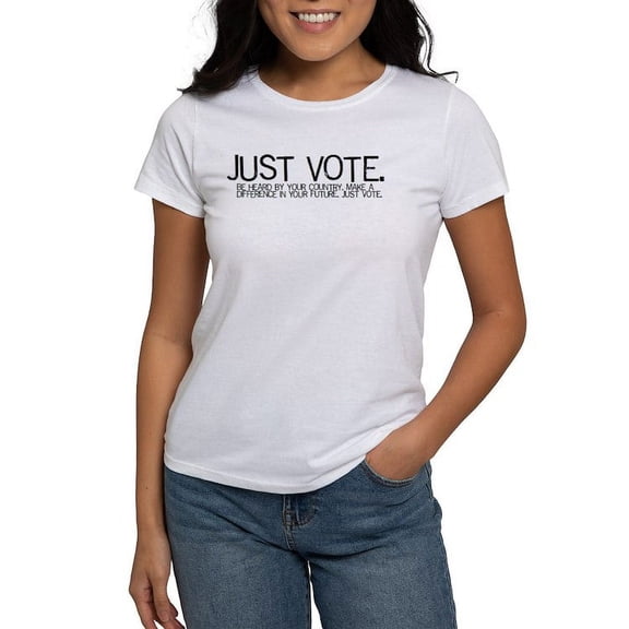 CafePress - A Voting Woman's T Shirt (White Only) - Women's Classic T-Shirt