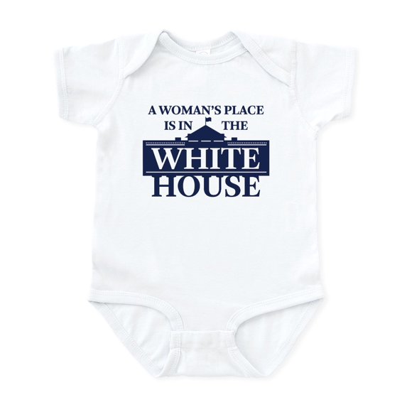 CafePress - A Woman's Place Is In The White House Body Suit - Baby Light Bodysuit, Size Newborn - 24 Months