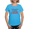 thumbnail image 1 of CafePress - A Woman's Place Is In The Women's Classic T Shirt - Women's Traditional Fit Dark T-Shirt, 1 of 4