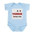 thumbnail image 1 of CafePress - A Yorkie Loves Me Infant Bodysuit - Baby Light Bodysuit, Size Newborn - 24 Months, 1 of 4