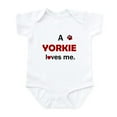 thumbnail image 1 of CafePress - A Yorkie Loves Me Infant Bodysuit - Baby Light Bodysuit, Size Newborn - 24 Months, 1 of 4