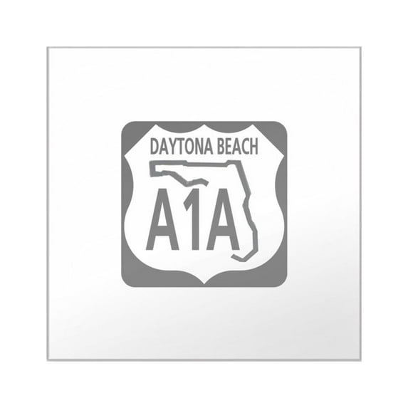 CafePress - A1A Daytona Beach - Square Sticker 3" x 3"
