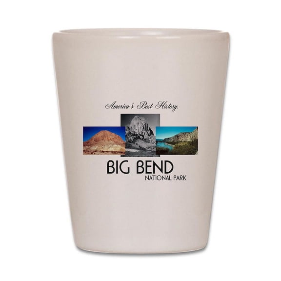 CafePress - ABH Big Bend - White Shot Glass, Unique and Funny Shot Glass