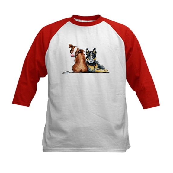 CafePress - ACD And Cow Baseball Jersey - Kids Cotton Baseball Jersey, 3/4 Sleeve Shirt