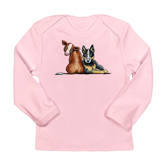 CafePress - ACD And Cow Long Sleeve T Shirt - Long Sleeve Infant T-Shirt