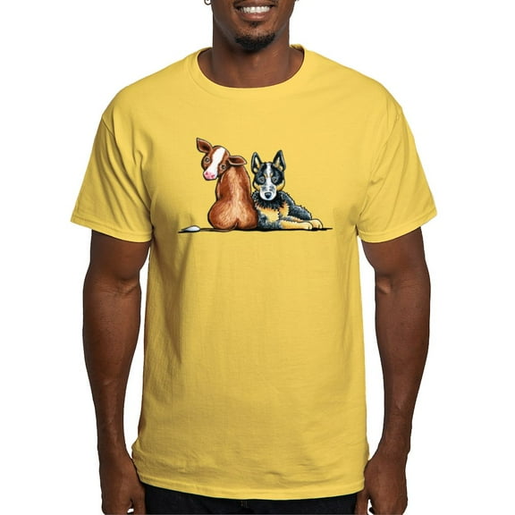 CafePress - ACD And Cow T Shirt - Men's Classic Graphic T-Shirt