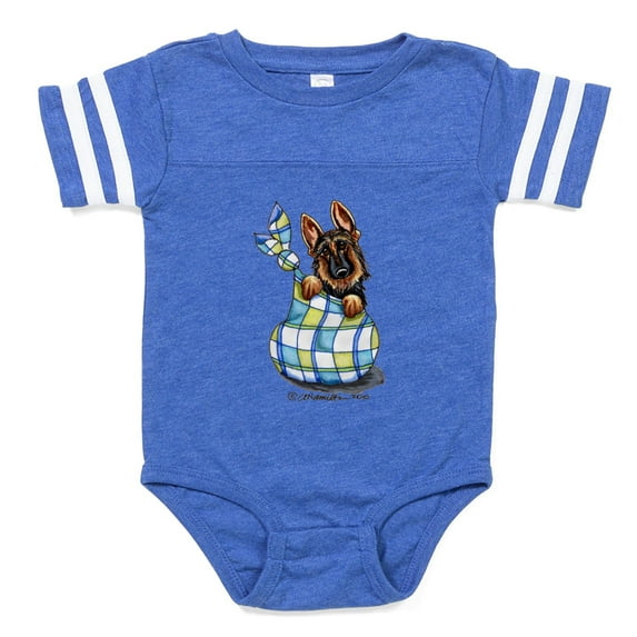 CafePress - ACO 616 CP - Cute Infant Baby Football Bodysuit