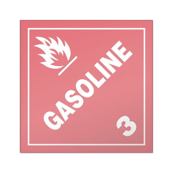 CafePress - ADR Sticker 3 Gasoline - Square Sticker 3" x 3"