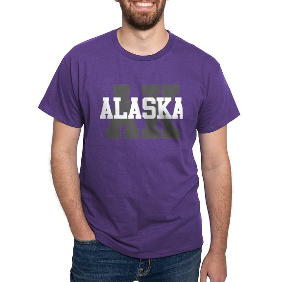 CafePress - AK Alaska Dark T Shirt - Men's Classic Graphic Cotton T-Shirt