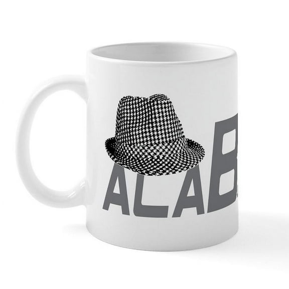 CafePress - ALABAMA HAT_GRAY Mug - 11 oz Ceramic Mug - Novelty Coffee Tea Cup