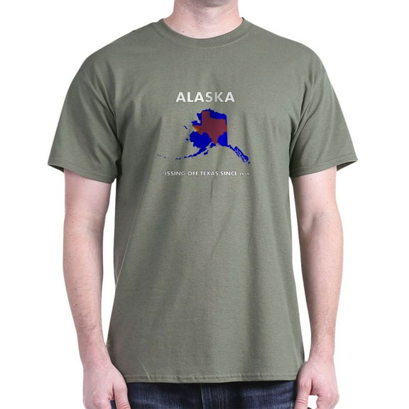CafePress - ALASKA Pissing Off Texas Since 1959 T Shirt - Men's Classic Graphic Cotton T-Shirt