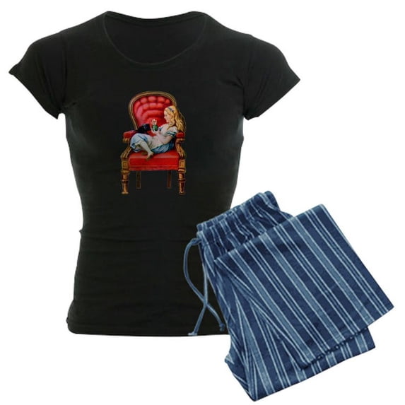 CafePress - ALICE DINAH Clear - Women's Dark Pajamas