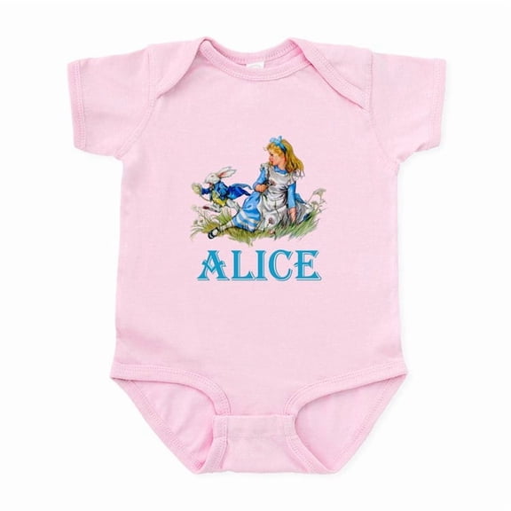 CafePress - ALICE IN WONDERLAND BLUE Infant Bodysuit - Baby Light Bodysuit, Size Newborn - 24 Months