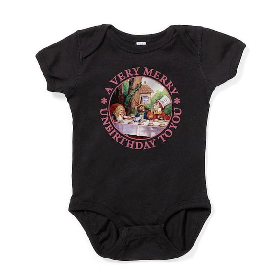 CafePress - ALICE MAD HATTER Unbirthday Pink Copy Baby Bod - Cute Infant Bodysuit Baby Romper - Size Newborn - 24 Months