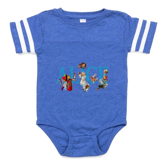 CafePress - ALICE__SPECIAL_FINALX Copy - Cute Infant Baby Football Bodysuit